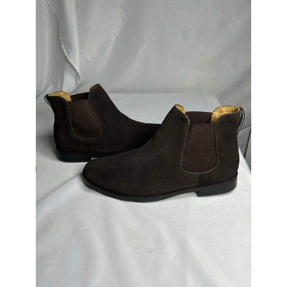 Peter Millar Mens Boots Brown Suede Chelsea Ankle Boots Size 13 MADE IN BRAZIL main image 10